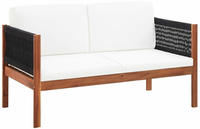 vidaXL Gartensofa 2-Sitzer Massivholz Akazie