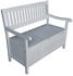 Sedex Truhenbank 3-Sitzer grau