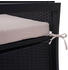 Mendler 3er Sitzbank anthrazit/beige