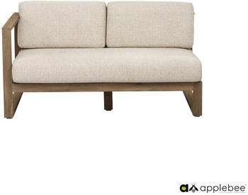 Applebee Antigua 2-Sitzer Loungesofa Teakholz beige