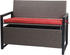 grau-meliert Kissen rot (98454)