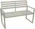DEGAMO Gartenbank 2-sitzer Aluminium weiß