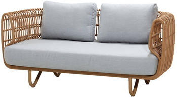Cane-line Nest 2-Sitzer Sofa inkl. Kissensatz Light Grey