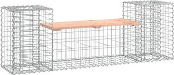 vidaXL Gartenbank aus Gabionen 183x41x60,5cm Massivholz Douglasie (834388)