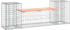 vidaXL Gartenbank aus Gabionen 183x41x60,5cm Massivholz Douglasie (834388)