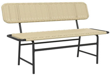 Outsunny Gartenbank mit Rattanoptik khaki Outsunny Gartenbank mit Rattanoptik khaki