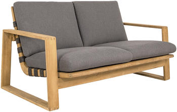 Cane-line Endless Soft 2-Sitzer Sofa Teak/Rope Grey inkl. Kissen Set