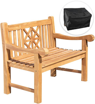 CLP Teakbank Florida 120cm mit Abdeckhaube teak (324320)