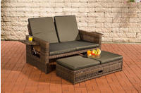 CLP 11836640, CLP Sofa Ancona Anthrazit 5mm braun-meliert