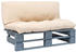vidaXL Gartensofa Grau (275287)