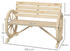 Outsunny Gartenbank mit Holzrahmen 105,5x56x79cm braun (84B-183V00ND)
