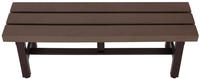 MCW Alu Gartenbank MCW-K60 WPC 120cm braun (90892)