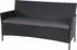 MCW 3-Sitzer Poly-Rattan Hamar Sitzbank anthrazit Kissen anthrazit (66796)