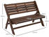 Outsunny Gartenbank zusammenklappbar mit Lattendesign 122x63x83cm braun (84G-318V00TN)