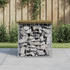 vidaXL Gartenbank Silber (834337)
