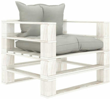vidaXL Garten-Palettensofa mit Taupe-Kissen Holz (8719883901442)