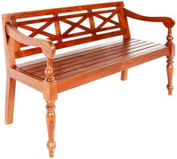 vidaXL Batavia-Bank Dunkelbraun 123 cm Massivholz Mahagoni