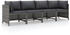 vidaXL 4-Sitzer-Gartensofa grau / anthrazit (313501)