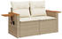 vidaXL Gartensofa Beige (366083)