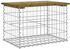 vidaXL Gartenbank Silber (834355)