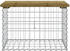 vidaXL Gartenbank Silber (834355)