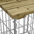 vidaXL Gartenbank Silber (834355)