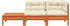 vidaXL Gartensofa Wachsbraun (838186)