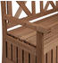 Relaxdays Gartenbank mit Stauraum dunkelbraun (10038654)