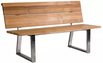 Diamond Garden Pisa Recycled Teak 140 cm Edelstahl silber (10897)