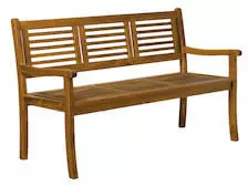 M&ouml;bilia 3-Sitzer mit Arm- und R&uuml;ckenlehne Akazie natur 150 cm (31020003)
