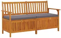vidaXL Truhenbank mit Kissen 148 cm Massivholz Akazie