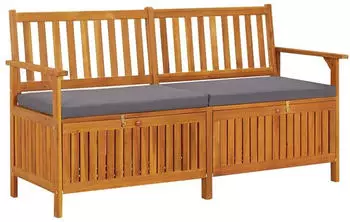 vidaXL Truhenbank braun / dunkelgrau (316740)