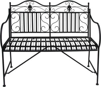 HTI-Living Gartenbank Metall Schwarz