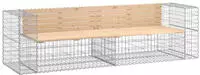 vidaXL Gartenbank Silber (3196239)