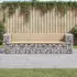 vidaXL Gartenbank Silber (3196239)