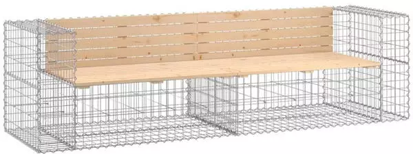 vidaXL Gartenbank Silber (3196239)