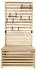 Home Deluxe Balkon-Sichtschutzbank ORELIA 171x80x40 cm braun