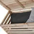 Home Deluxe Balkon-Sichtschutzbank ORELIA 171x80x40 cm braun