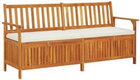 vidaXL Truhenbank mit Kissen 170 cm Massivholz Akazie