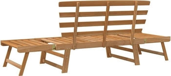 vidaXL Gartenbank 2-in-1 190 cm Massivholz Akazie (316471)