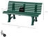 Proregal Gartenbank Jamaika 3-Sitzer 80x150x64cm grün