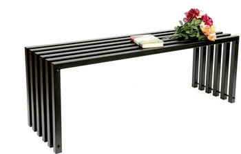 DanDiBo Gartenbank Metall schwarz 120 cm