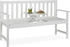 Relaxdays Gartenbank weiß 150 cm (10038652_0)