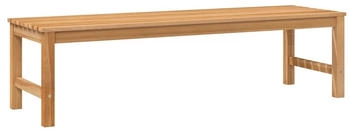 vidaXL Massivholz Teak Gartenbank 150 cm