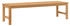 vidaXL Massivholz Teak Gartenbank 150 cm