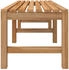 vidaXL Massivholz Teak Gartenbank 150 cm