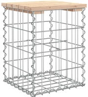 vidaXL Gartenbank aus Gabionen 33x31x42 cm Massivholz Kiefer