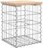 vidaXL Gartenbank aus Gabionen 33x31x42 cm Massivholz Kiefer