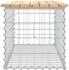 vidaXL Gartenbank aus Gabionen 83x44x42 cm Massivholz Kiefer