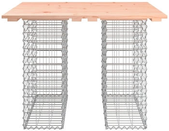 vidaXL Gartenbank aus Gabionen Massivholz Douglasie 100x102x72 cm